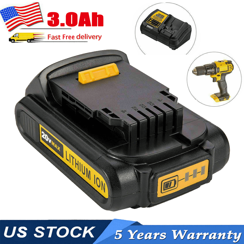Battery PACK For DEWALT DCB201 DCB203 3.0Ah 20V Max Lithium Ion DCB207