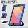 thumbnail image 6 of iPad Air Case (9.7"), iPad (6th/5th Gen) Case (9.7 Inch) - [Built with Screen Protector] Drop Proof Protective Kickstand Case Portable Handle Sturdy Rugged Cover, Blue, 6 of 10