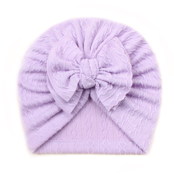 Toddler Baby Boys Girls Cap Beanie Bowknot Elastics Turban Hat