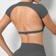 thumbnail image 4 of Hearuisavy, camisas deportivas personalizables, ropa deportiva de entrenamiento, ropa de Yoga sin espalda, almohadillas para el pecho, Tops cortos deportivos, Top de gimnasio para mujer, 4 of 5