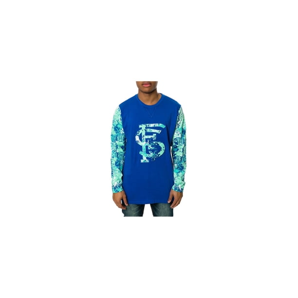 Fly Society The FS Spltter LS - Camiseta para hombre, color azul, pequeña