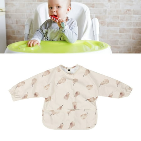 DiiWmme Bavoir Bébé à Manches Longues Imperméable Anti-Désordre - Motifs Cartoon 0-24 Mois
