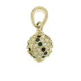 thumbnail image 1 of Alamode LOA394 Pendentif en Laiton Doré pour Femmes avec Cristal de Qualité Supérieure Multicolore, 1 of 1