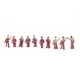 thumbnail image 4 of EchoBliss 100 Piezas Figuras Pintadas Escala 1:200 Personas De Pie Sentadas En Miniatura Pasaporte, 4 of 11