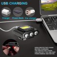 thumbnail image 4 of Lámpara De Cabeza Linterna LED COB para acampar, tapa ajustable, lámpara con Clip, carga USB para senderismo, pesca Sywqhk Para Estrenar, 4 of 8