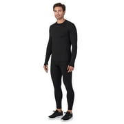 ClimateRight by Cuddl Duds Men’s Arctic Proof Base Layer Long Raglan Sleeve Crewneck Top, Sizes S-3XL