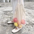 thumbnail image 4 of 2 Pièces Maille Sac Chaîne Réutilisable Sac shopping Sac shopping Sac à Bandoulière Sac à Main Réutilisable de Stockage de Fruits Sacs à Main net, 4 of 9