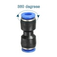 thumbnail image 3 of Uxcell 6mm Tube OD Quick Connect Push to Connector Fitting, Black 30Pcs, 3 of 6