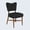 Black, variant on Hawsaiy Dining Chairs Set of 2, Upholstered Fabric Dining Room Chairs, Mid Century Modern Kitchen Chairs with Solid Wood Legs & Cross-Brace Support, Farmhouse Side Chairs for Dining Room, Black