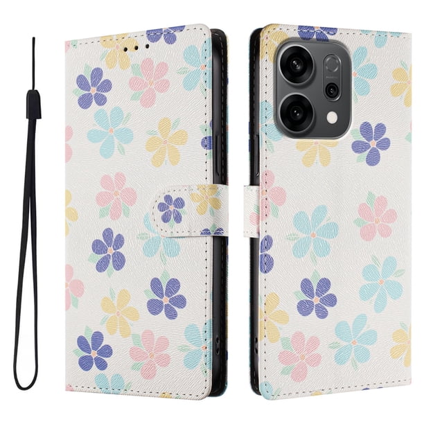 FOXDOCK Funda Tipo Cartera para OPPO Reno 14 con Soporte y Correa – Diseño de Patrones Lindos