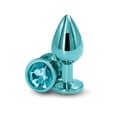 thumbnail image 4 of Rear Assets Aluminum Anal Plug, Medium, Teal, 4 of 5