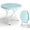 Blue, variant on HOQBN 31.5 Inch Round Folding Table, Heavy Duty Plastic Foldable Cocktail Bistro Table, Easy Setup for Wedding, Party, Cafe, Backyard Indoor & Outdoor UseBlack