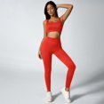 thumbnail image 6 of Women's High Waisted Ribbed Seamless Yoga Leggings Tummy Control Workout Pants, 6 of 9