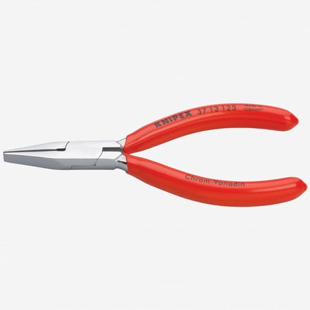 UPC: 0843221012205 | Knipex Precision Mechanic s Gripping Pliers (flat jaws) – Chrome w/ Plastic Grip
