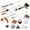 10 in 1/52CC 2-Cycle, variant on iRerts 10 in 1 Grass Trimmer, 33CC 2-Cycle Gas Powered Weed Eater with Gas Pole Saw, Hedge Trimmer, Grass Trimmer and Brush Cutter, String Trimmer for Grass Garden Yard Care, Orange/Black