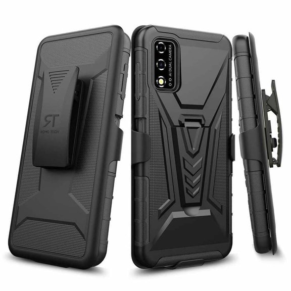 Rome Tech T-Mobile Revvl V 4G Belt Clip Holster Case - Black
