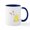 White/Navy Inside, variant on CafePress - Easter Bunny Sitting Mugs - 11 oz Ceramic Mug - Novelty Coffee Tea Cup