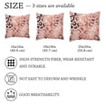 thumbnail image 4 of 2 Pack Throw Pillow Covers Rose Gold Leopard Pattern Decorative Pillow Cases Home Decor Square 18x18 Inches Pillowcases, 4 of 7