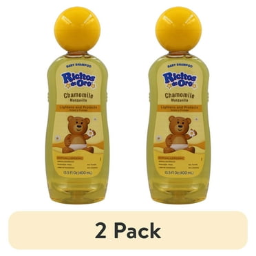(2 pack) Ricitos de Oro Manzanilla Baby Shampoo Chamomile, Lightening Shampoo, Color Protection, 13.5 fl oz