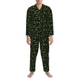 thumbnail image 3 of Sikiie Cool Gamepad Mens Pajama Set, Soft Warm Long Sleeve Sleepwear, Cozy Button-Down Pjs for Men-XX-Large, 3 of 7