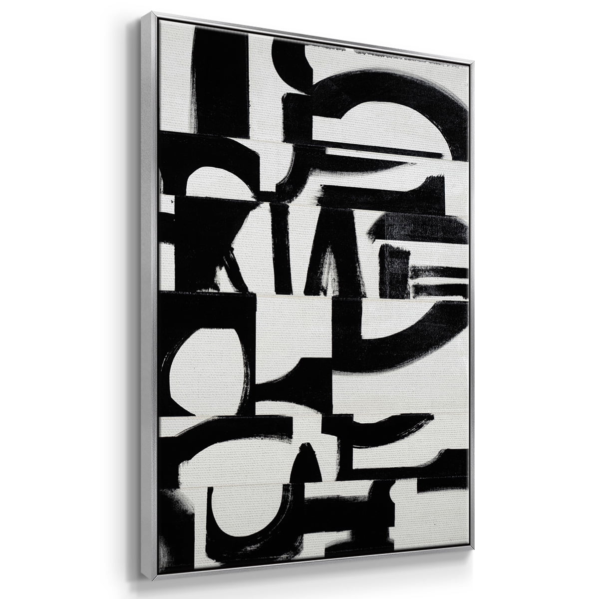 Prosperous Elements V10 Framed Premium Gallery Wrapped Canvas - Ready to Hang - 27 x 41 - Silver Floating Frame