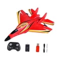 thumbnail image 4 of Airplane RC RC Fighter Gyro Stabilizer, Juguete de aeronave, avión de control remoto para adultos Regalo de cumpleaños para principiantes para niños Batería roja individual, 4 of 8
