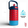 thumbnail image 2 of Termo Termico para Niños Charms Acero Inoxidable 12oz Pines rojo, 2 of 7