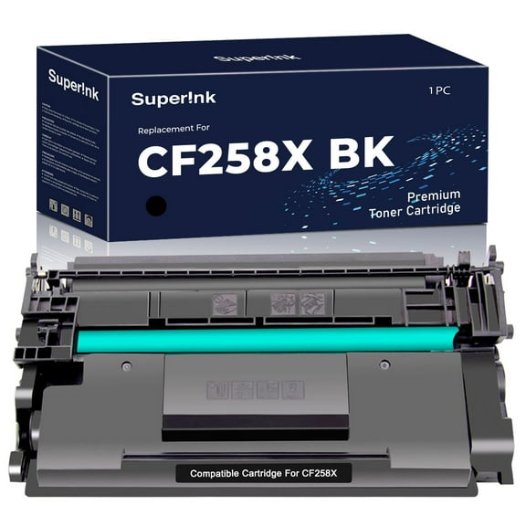 Compatible HP CF258X With Chip Black Toner by Superink