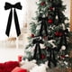 thumbnail image 1 of Lazo de Navidad de Pana Negro, Decoración del Hogar Ropa de Apparell, 1 of 6