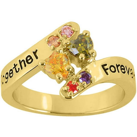925/10K Family Ring with Birthstones