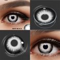 thumbnail image 1 of AMARA lentes de contacto de Color Cosplay para ojos, lentillas de Anime, lentillas blancas y negras, lentillas cosméticas, 1 par, 1 of 4