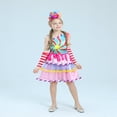 thumbnail image 3 of Choix de Costume d'Halloween Pom-Pom Girl en Bonbon Style Emoji Néon avec Manchette Bandeau, 3 of 6