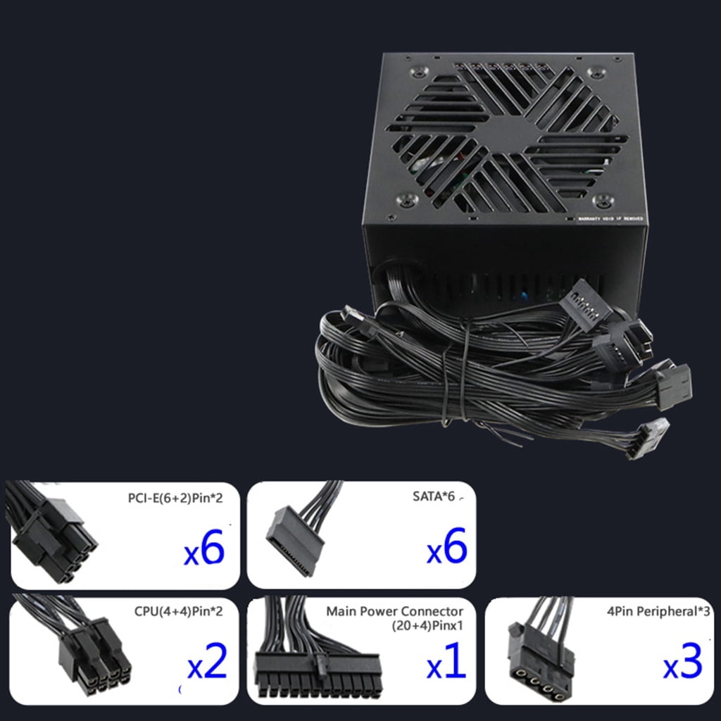 180-240V Energy Saving 1000W Mining Power Supply Unit with Cooling Fan For PC Computer Component Mining Machine