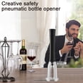 thumbnail image 4 of Hariumiu Air Pressure Wine Bottle Opener Pump with Foil Cutter Aerator Pourer Vacuum Stopper Easy Cork Remover Efficient Corkscrew Gift for Wine Lovers, 4 of 8