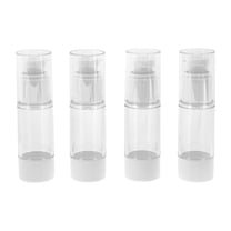 Unique Bargains 4 Pcs Travel Container Set Reusable Travel Bottles Set White