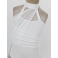 thumbnail image 6 of Miutii Kids Girls Ballet Leotard Dancewear Dress Gymnastics Lyrical Contemporary Performance Dress Ivory 10, 6 of 8