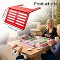 thumbnail image 3 of Mahjong Card Holder for Table, Under Mat Slide in Stand Angled Viewing Rack Foldable 3D Printed Space Saving Accessory for American Mahjong Mat, 3 of 8