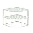 thumbnail image 2 of Corner Cabinet Organizer Corner Stackable Organizer Shelf Corner Dish Shelf  Black, 2 of 7