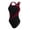 Black, Burgundy, variant on TYR Women's Colorblock Alliance One Piece Swimsuit, Black, 30