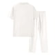 thumbnail image 5 of Conjunto de dos piezas Cagnkofi para hombre, transpirable, de verano, informal, de manga corta y pantalón largo, chándal de color liso., 5 of 5