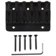 thumbnail image 2 of Black 6 string Fixed Hard Tail Guitar Bridge For Strat Guitar, 2 of 5