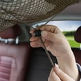 thumbnail image 3 of Kenally Almacenamiento en el techo del coche, bolsas de malla de red para ahorrar espacio, organizador de almacenamiento, bolsillo ajustable de Ventana automotriz Negro Kenally VI3533-01B, 3 of 6
