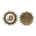thumbnail image 1 of Hong Kong har gow dumplings Pin de gancho de metal vintage con forma de sol Unbranded M, 1 of 3