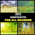 thumbnail image 4 of BOEN 4' x 50' Yellow Plastic Mesh Snow Fence Safety Barrier for Garden, Deer and Pets, 4 of 5