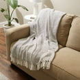thumbnail image 4 of DII Cotton Woven Throw Blanket, 50x60-inch, Brown, 4 of 4