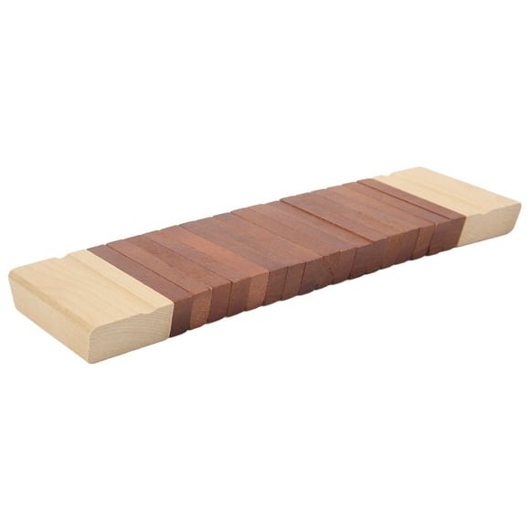 Orff Wooden Percussion Instrument, Educational Orff Tooth Wood Sounder Toy For Family Gatherings Red And Wood Color