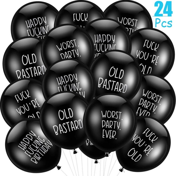 24 Pieces Abusive Balloons Funny Abusive Birthday Party Balloons Cute