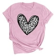 thumbnail image 1 of Meichang T-Shirts de la Saint-Valentin pour Femmes, T-Shirts Graphiques Cœur en Bonbon, Hauts de Vacances à Manches Courtes, Blouses Décontractées de Printemps, Col Rond, Pulls, 1 of 2