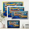 thumbnail image 4 of Designart 'Boats Near Coastal Town Resting On The Water II' Nautical & Coastal Framed Art Print, 4 of 4