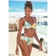 thumbnail image 3 of LASCANA Women's Pattern Mid Rise Bikini Swimsuit Bottom Ruching, 3 of 6